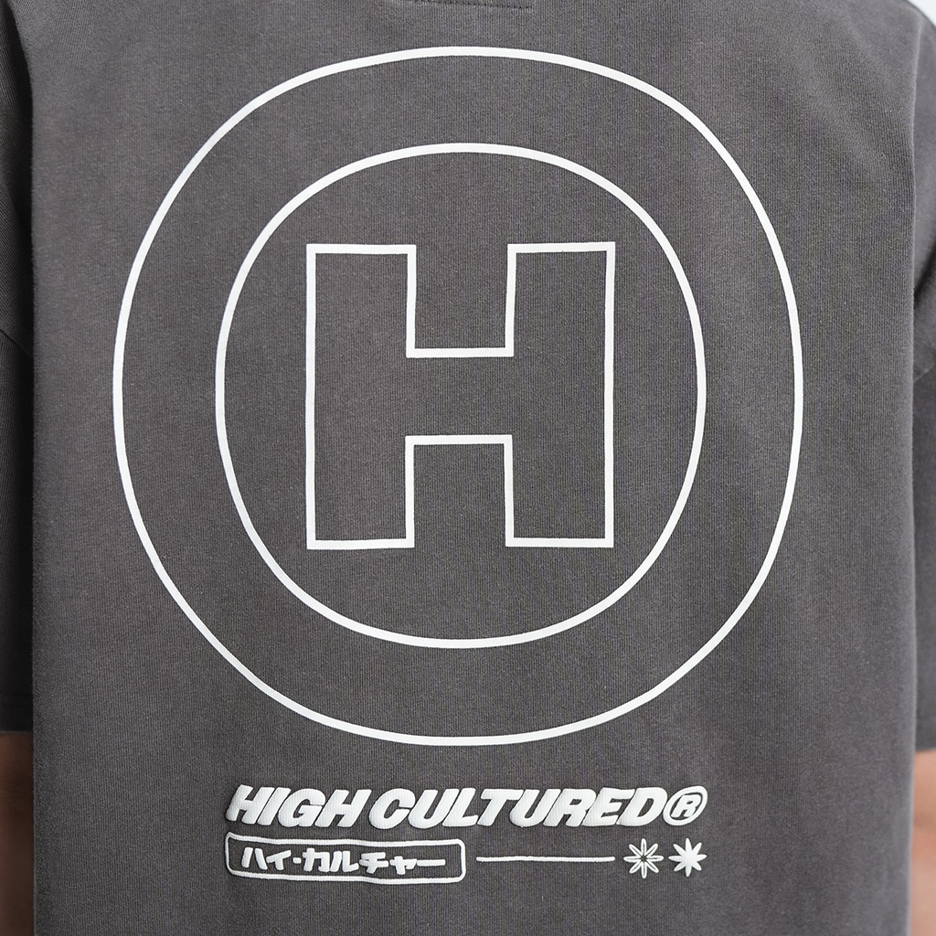 High Cultured Hyperion Logo Washed Boxy Tee - 1135