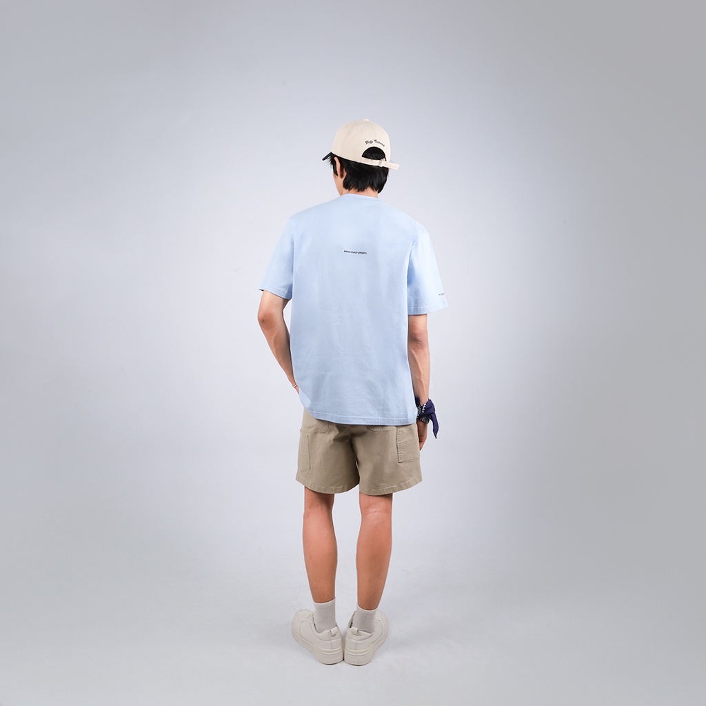 Lite Plain Tee Light Blue Back.webp