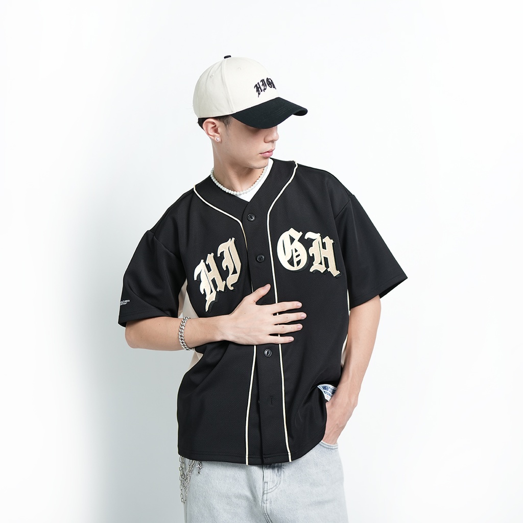 High Cultured Old English Trim Baseball Shirt - 91