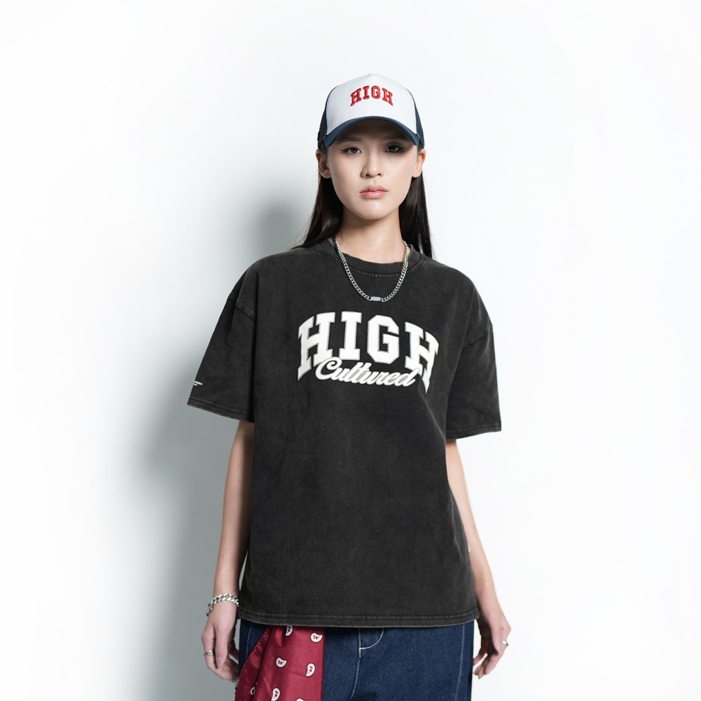 High Cultured Classic Arch Logo Washed Boxy Tee - 1134