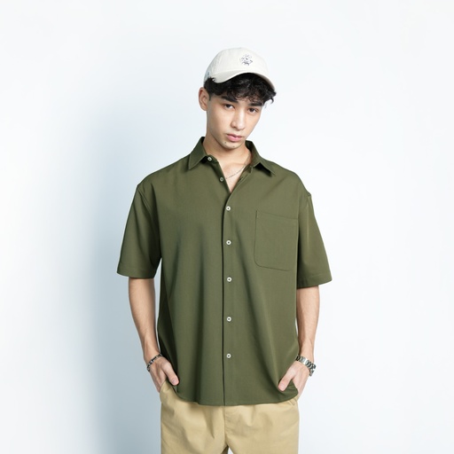 High Cultured Relaxed Short Sleeve Shirt with Pocket - 77