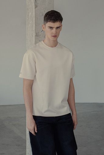 Hugh Space Cotton Loose Tee - 1023