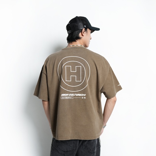 [111135] High Cultured Hyperion Logo Washed Boxy Tee - 1135